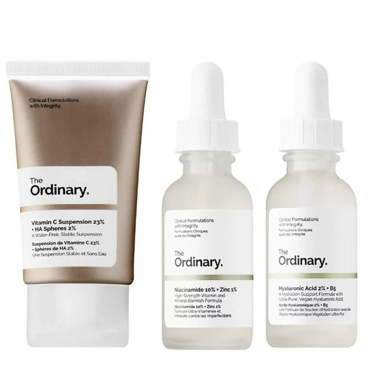 3-Pack The Ordinary Hyaluronic + Niacinamide + Vitamin C