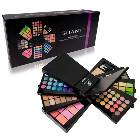 The SHANY Beauty Cliche Makeup Set - All-in-One Makeup Palette with Eyeshadows, Face Powders, and Blushes