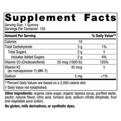 Gummy Vitamins Nordic Naturals Vitamin D3 + K2 Gummies. It is a dietary supplement that contains vitamin D3 and vitamin K2.