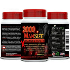 Durbalife Mansize 3000 Male Supplements Multi Maca & Tribulus Formula Up to 3000mg