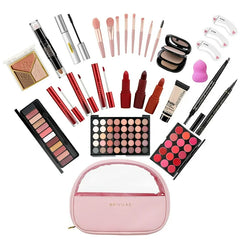 MISS ROSE All In One Makeup Kit,Makeup Kit for Women Full Kit,Multipurpose Women's Makeup Sets,Beginners and Professionals Alike,Easy to Carry