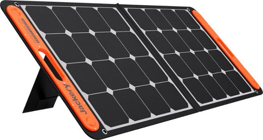 Package - Jackery - Explorer 290 Portable Power Solar Generator and SolarSaga 100W Foldable Solar Panel - Black