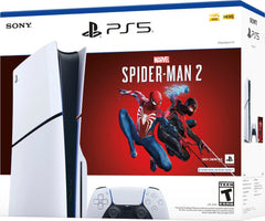 Sony Interactive Entertainment - PlayStation 5 Slim Console – Marvel's Spider-Man 2 Bundle (Full Game Download Included) - White
