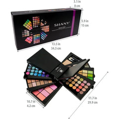 The SHANY Beauty Cliche Makeup Set - All-in-One Makeup Palette with Eyeshadows, Face Powders, and Blushes