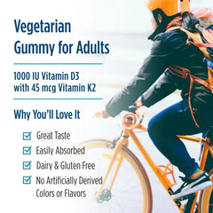 Gummy Vitamins Nordic Naturals Vitamin D3 + K2 Gummies. It is a dietary supplement that contains vitamin D3 and vitamin K2.