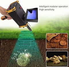 Metal Detector for Adults, Gold Detector with LCD Display, 15m Depth 1000m Search Range Handheld Metal Detector Gold Finder Device for Gold, Silver, Copper, Precious