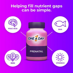 One A Day Women's Prenatal Multivitamin with Omega 3 and DHA, 90 Ct