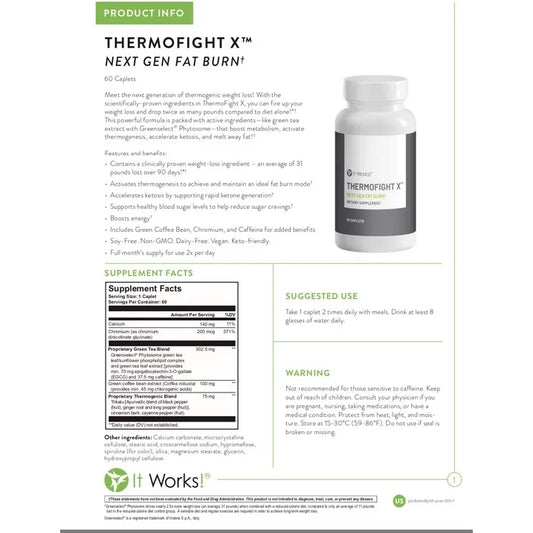 It Works! Thermofight X Next Gen Fat Burner - 60 Caplets