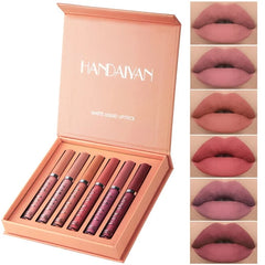 Herrnalise 6 Lipstick Set Non-stick Matte Lip Gloss Set Multi-color Lipstick 2.5ml Makeup on Sale Clearance