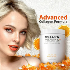 Codeage Collagen Peptides Powder, Type 1 & 3 Grass-Fed Bovine, Vitamin C