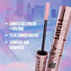 Maybelline Lash Sensational Sky High Washable Mascara, Blackest Black